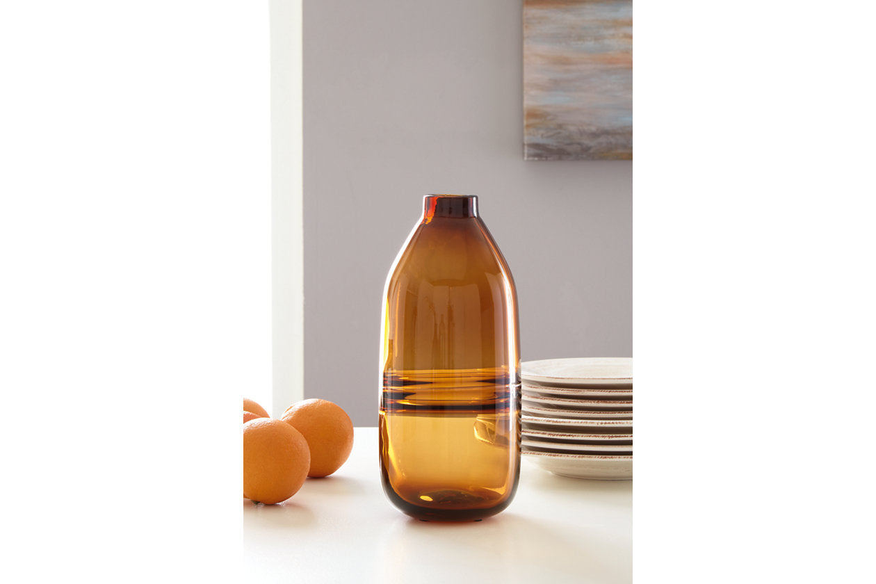 Lemmitt Amber Vase - A2000541 - Luna Furniture - Dallas Store