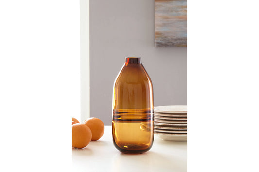 Lemmitt Amber Vase - A2000541 - Luna Furniture - Dallas Store