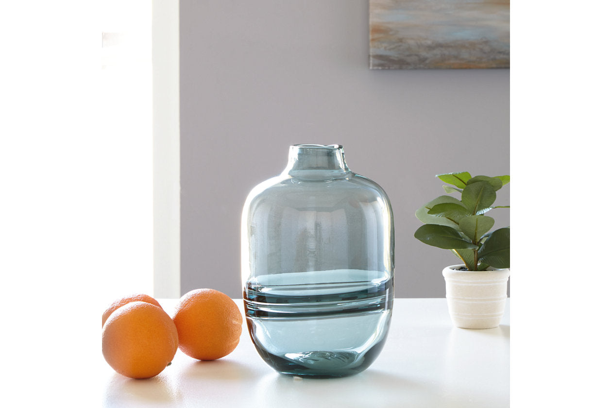 Lemmitt Teal Vase - A2000540 - Luna Furniture - Dallas Store