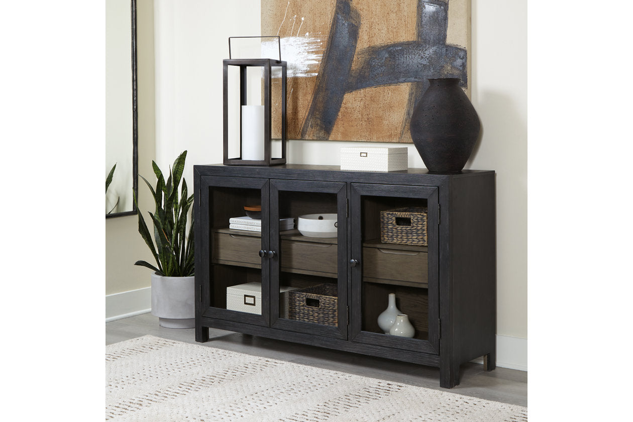 Lenston Black/Gray Accent Cabinet - A4000508 - Luna Furniture - Dallas Store