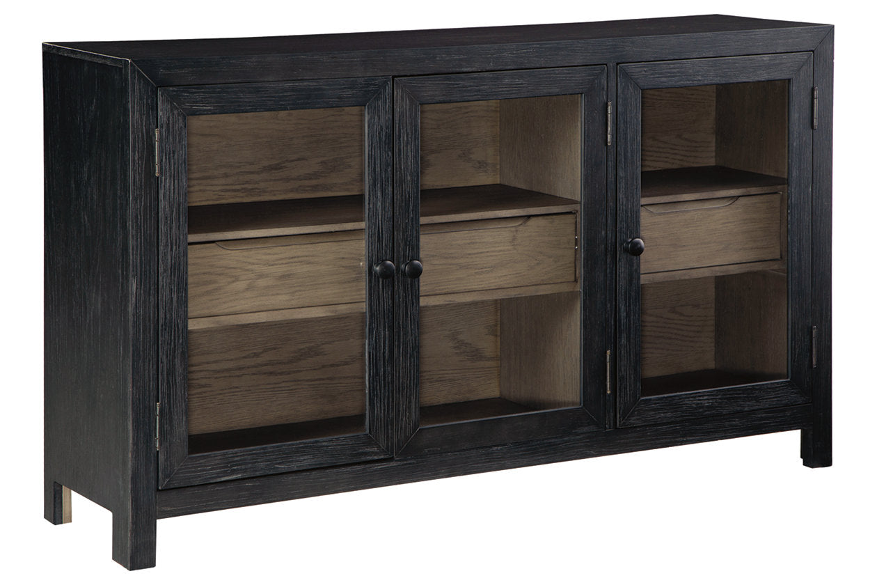Lenston Black/Gray Accent Cabinet - A4000508 - Luna Furniture - Dallas Store