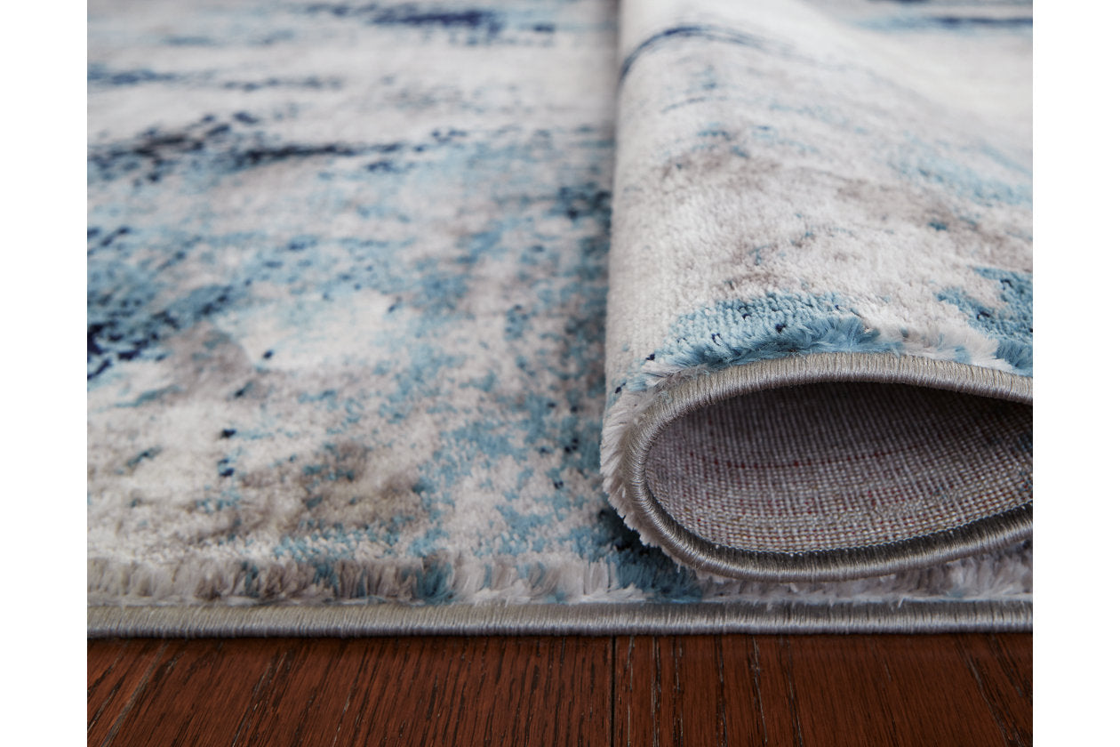 Leonelle Cream/Blue/Gray Medium Rug - R404872 - Luna Furniture - Dallas Store