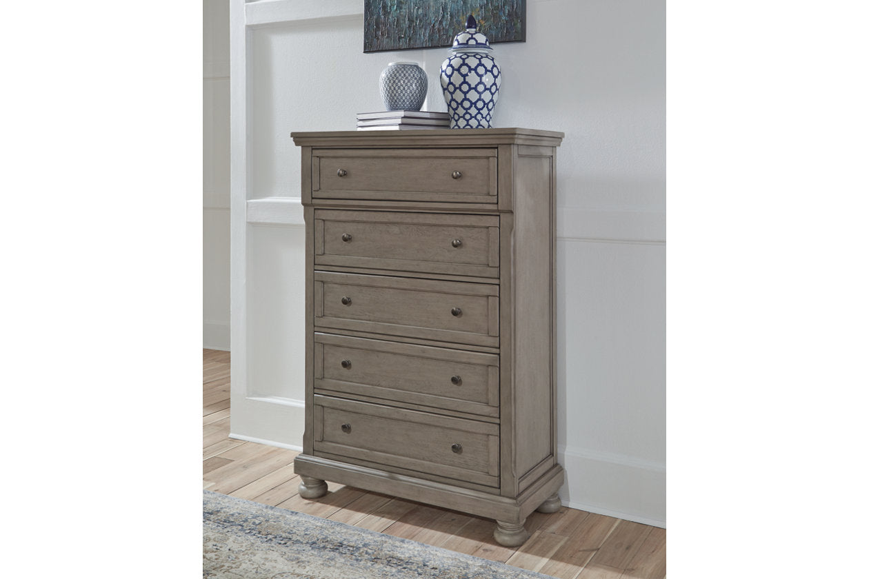 Lettner Light Gray Chest of Drawers - B733-46 - Luna Furniture - Dallas Store