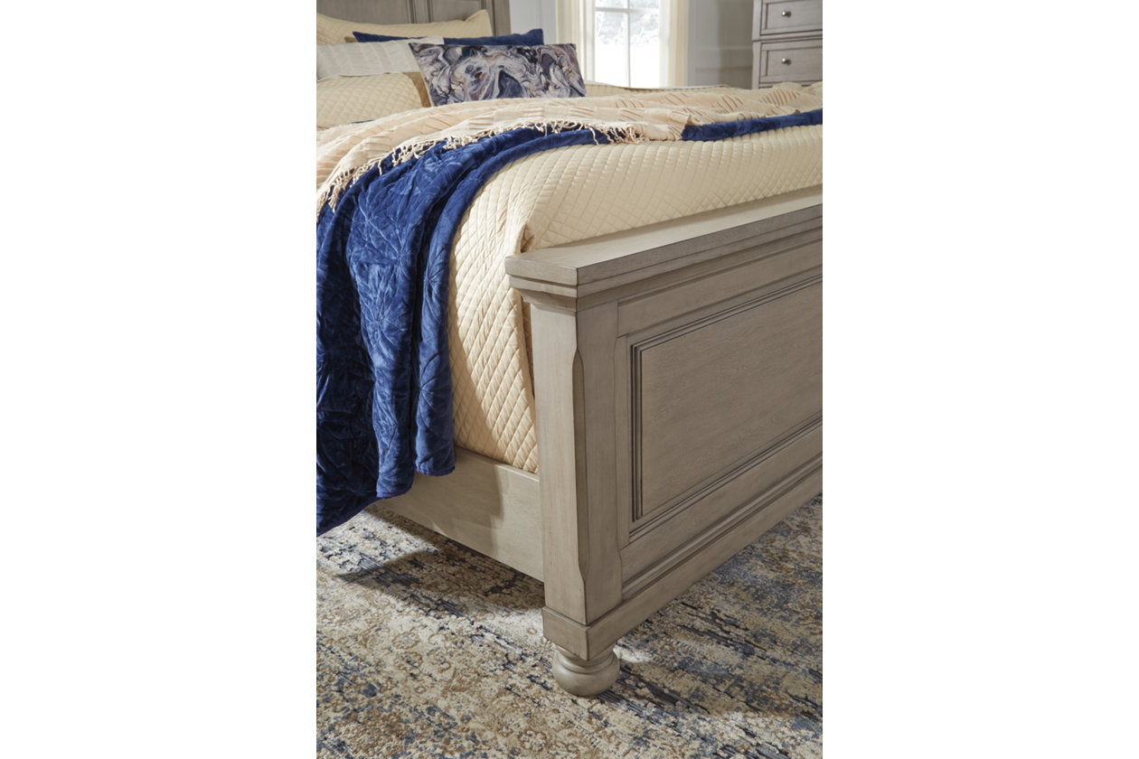 Lettner Light Gray King Panel Bed - SET | B733-56 | B733-58 | B733-97 - Luna Furniture - Dallas Store