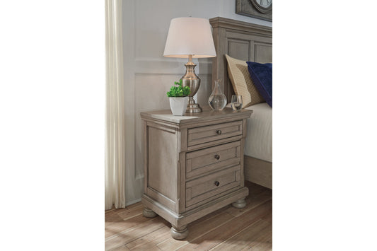 Lettner Light Gray Nightstand - B733-92 - Luna Furniture - Dallas Store