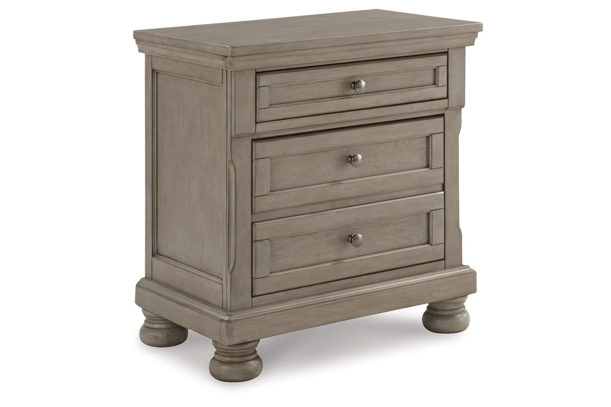 Lettner Light Gray Nightstand - B733-92 - Luna Furniture - Dallas Store