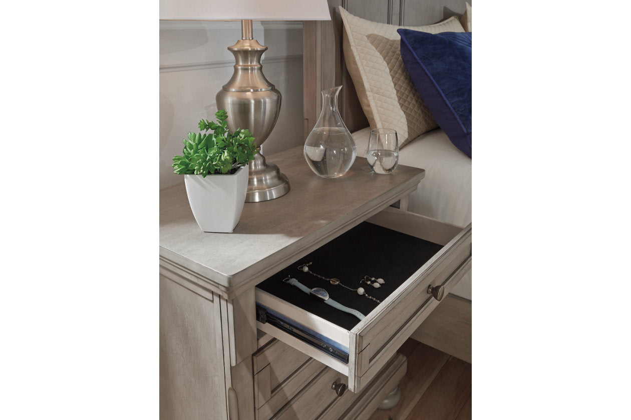 Lettner Light Gray Nightstand - B733-92 - Luna Furniture - Dallas Store