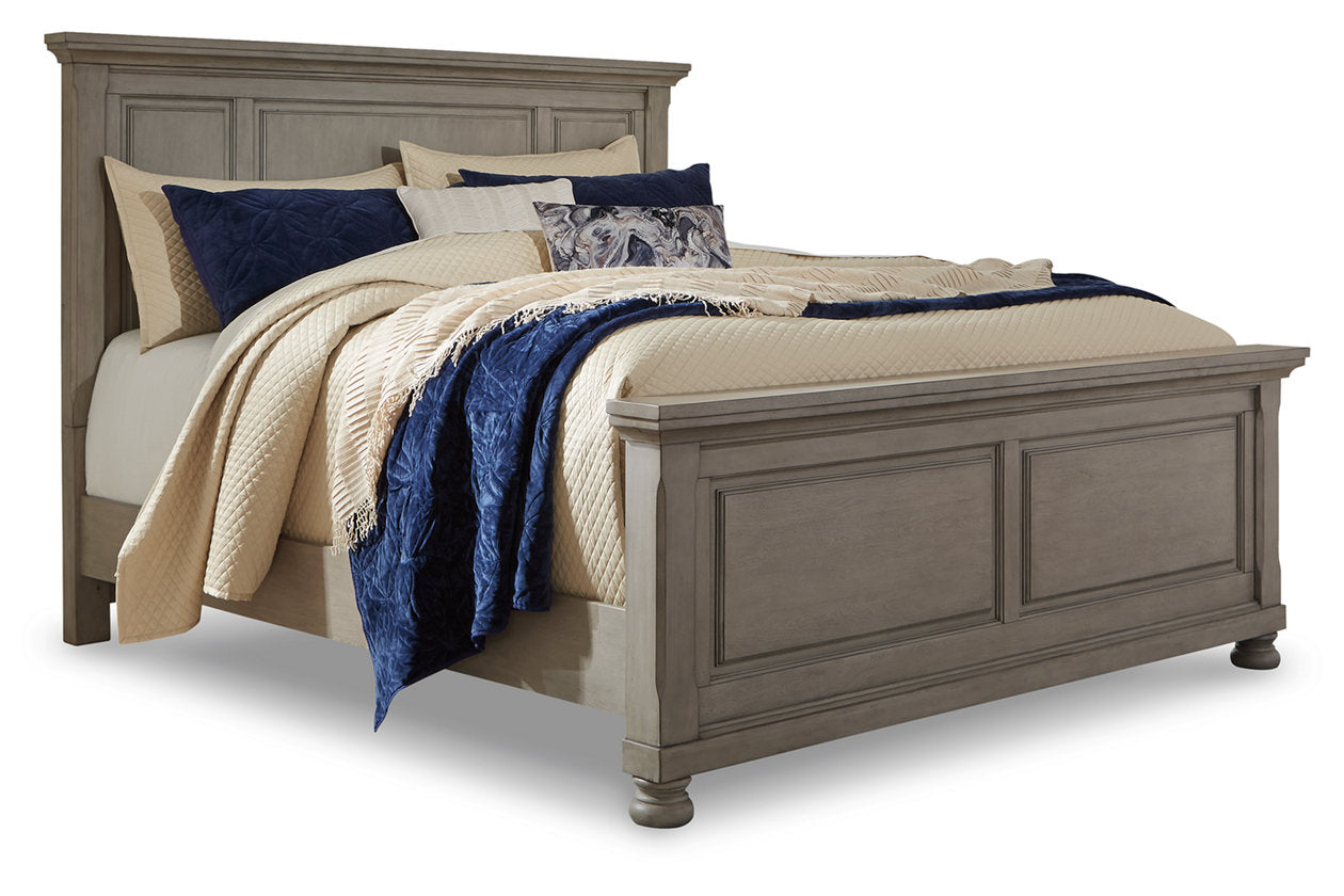 Lettner Light Gray Queen Panel Bed - SET | B733-54 | B733-57 | B733-96 - Luna Furniture - Dallas Store