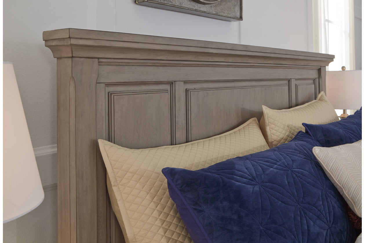 Lettner Light Gray Queen Panel Bed - SET | B733-54 | B733-57 | B733-96 - Luna Furniture - Dallas Store