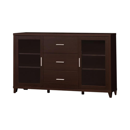 Lewes 2-Door TV Stand with Adjustable Shelves Cappuccino - 700881 - Luna Furniture - Dallas Store