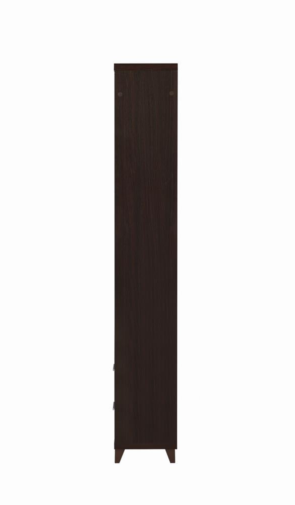 Lewes Cappuccino 2-Drawer Media Tower - 700882 - Luna Furniture - Dallas Store