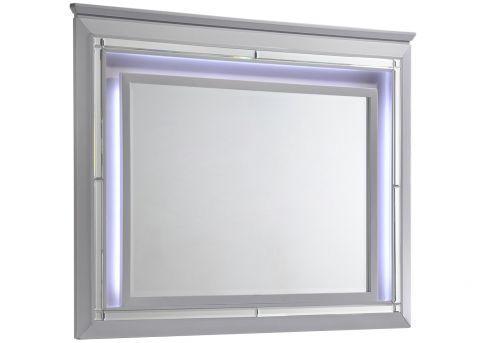 Lillian Silver Bedroom Mirror (Mirror Only) - B7100-11 - Luna Furniture - Dallas Store