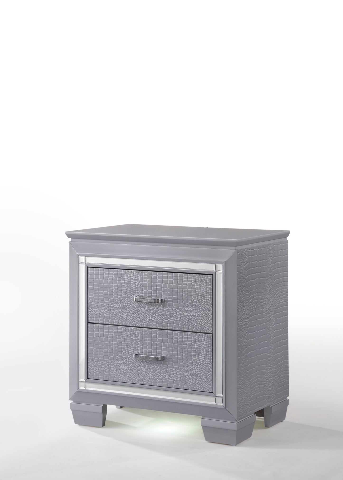 Lillian Silver Nightstand - B7100-2 - Luna Furniture - Dallas Store
