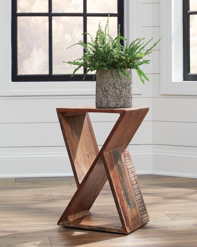 Lily Natural Geometric Accent Table - 910180 - Luna Furniture - Dallas Store