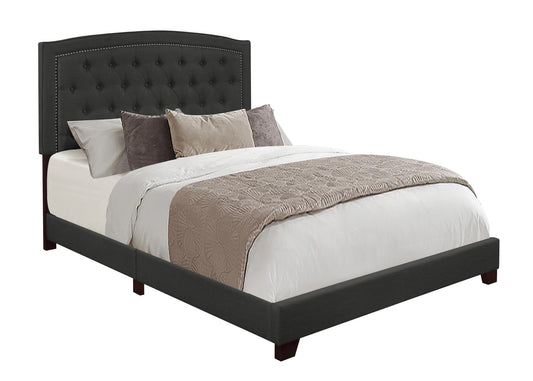 Linda Dark Gray Full Upholstered Bed - SH275FDGR-1 - Luna Furniture - Dallas Store