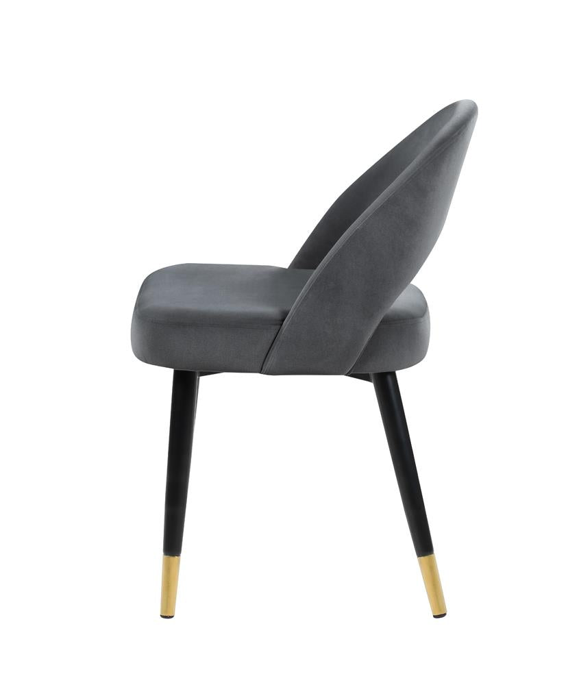 Lindsey Gray Arched Back Upholstered Side Chairs, Set of 2 - 192542 - Luna Furniture - Dallas Store