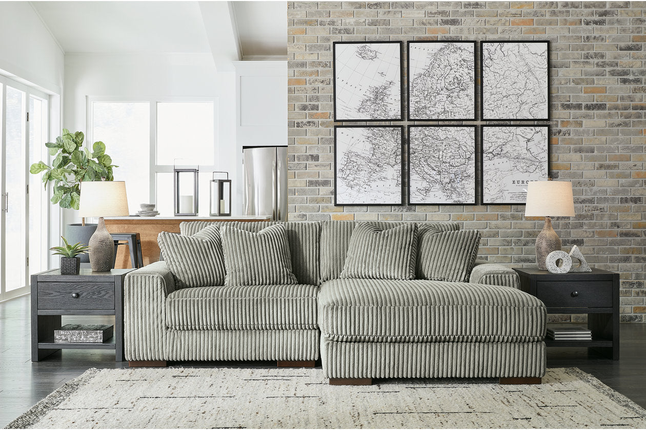 Lindyn Fog 2-Piece RAF Sofa Chaise - SET | 2110517 | 2110564 - Luna Furniture - Dallas Store