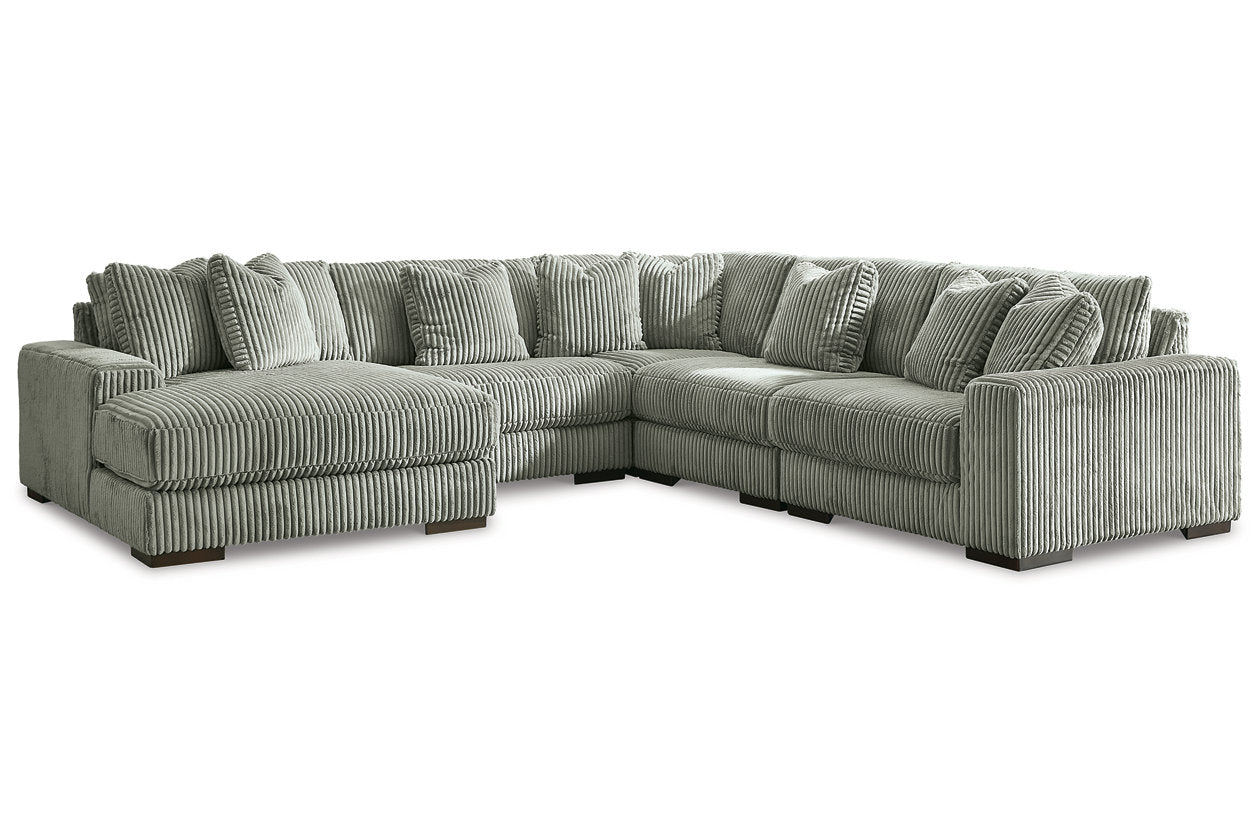 Lindyn Fog 5-Piece LAF Sectional - SET | 2110516 | 2110565 | 2110577 | 2110546(2) | 2110508 | 2110521 - Luna Furniture - Dallas Store