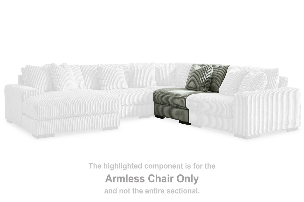 Lindyn Fog Armless Chair - 2110546 - Luna Furniture - Dallas Store