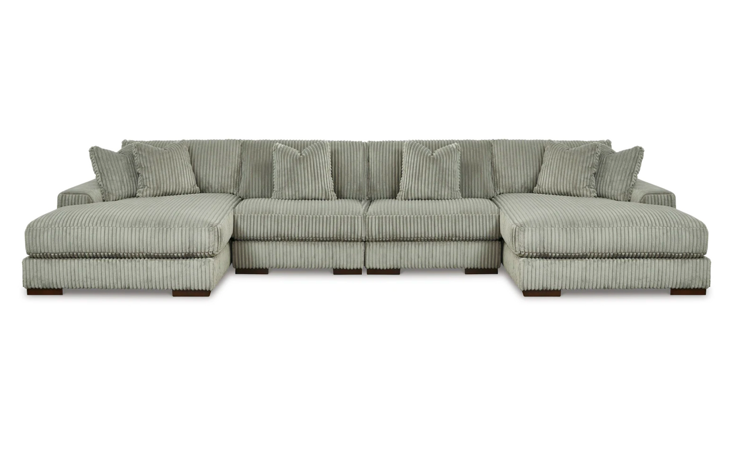 Lindyn Fog Double Chaise Sectional - SET | 2110517 | 2110546 | 2110546 | 2110516 - Luna Furniture - Dallas Store