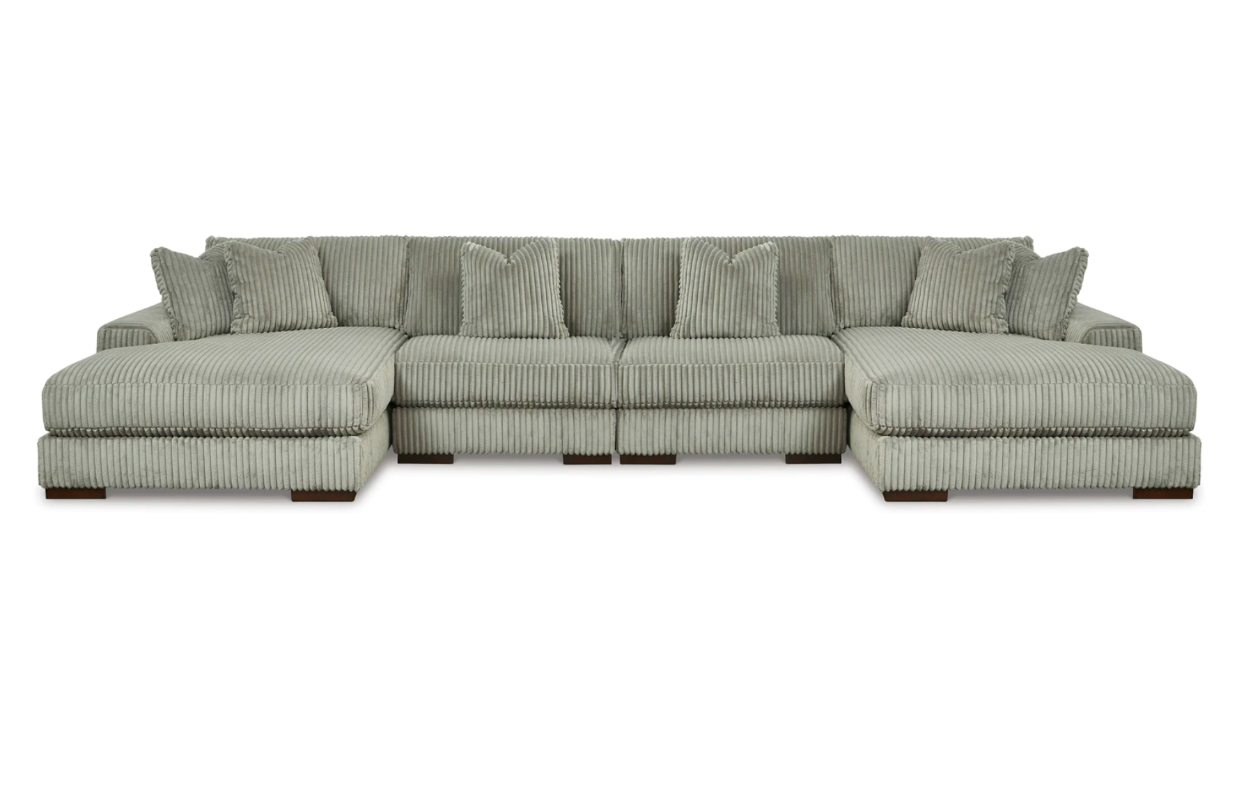 Lindyn Fog Double Chaise Sectional - SET | 2110517 | 2110546 | 2110546 | 2110516 - Luna Furniture - Dallas Store