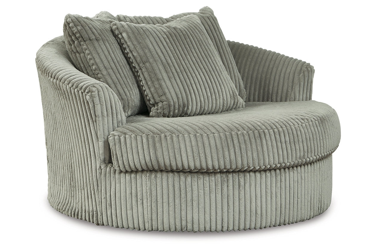 Lindyn Fog Oversized Swivel Accent Chair - 2110521 - Luna Furniture - Dallas Store