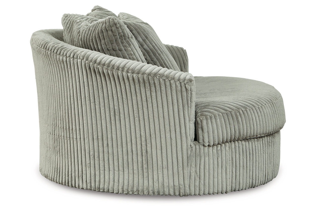 Lindyn Fog Oversized Swivel Accent Chair - 2110521 - Luna Furniture - Dallas Store