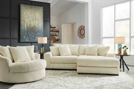 Lindyn Ivory 2-Piece RAF Sofa Chaise - SET | 2110417 | 2110464 - Luna Furniture - Dallas Store
