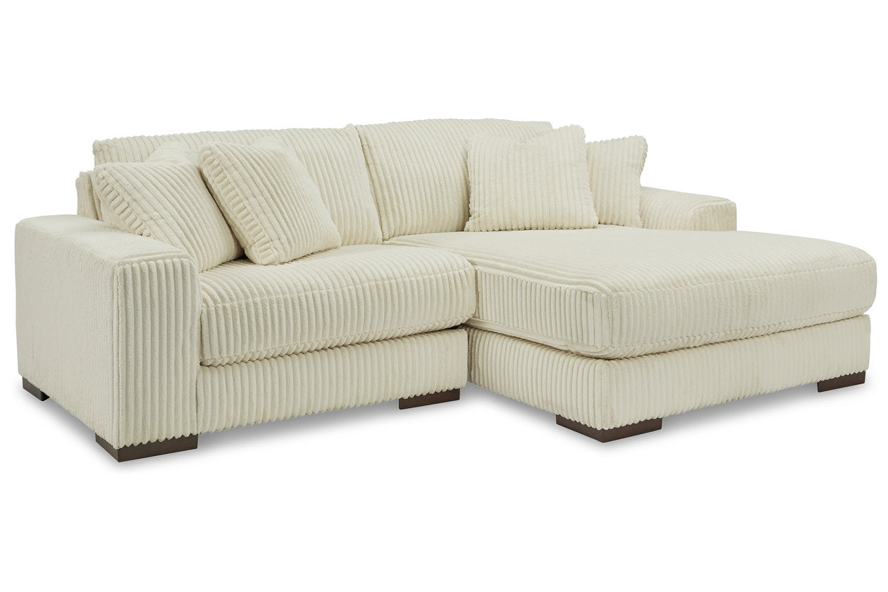 Lindyn Ivory 2-Piece RAF Sofa Chaise - SET | 2110417 | 2110464 - Luna Furniture - Dallas Store