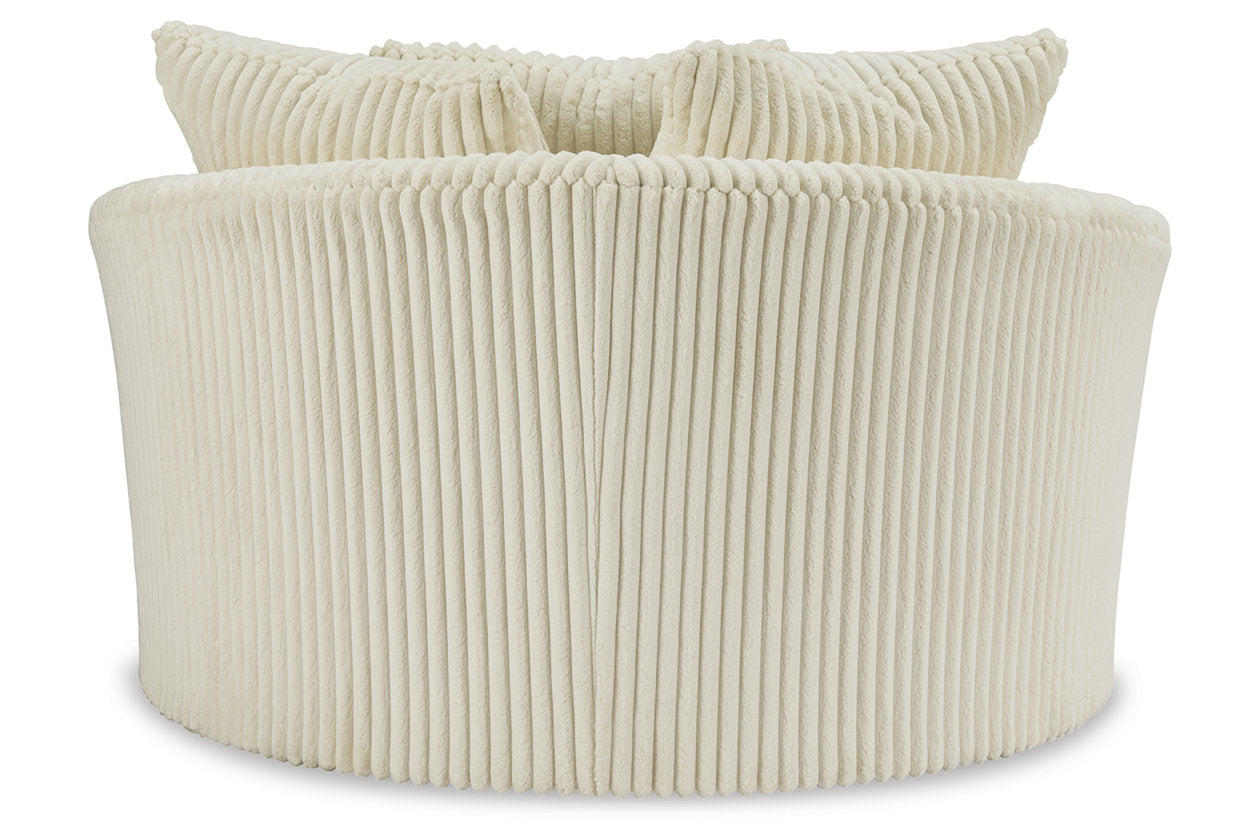 Lindyn Ivory Oversized Swivel Accent Chair - 2110421 - Luna Furniture - Dallas Store