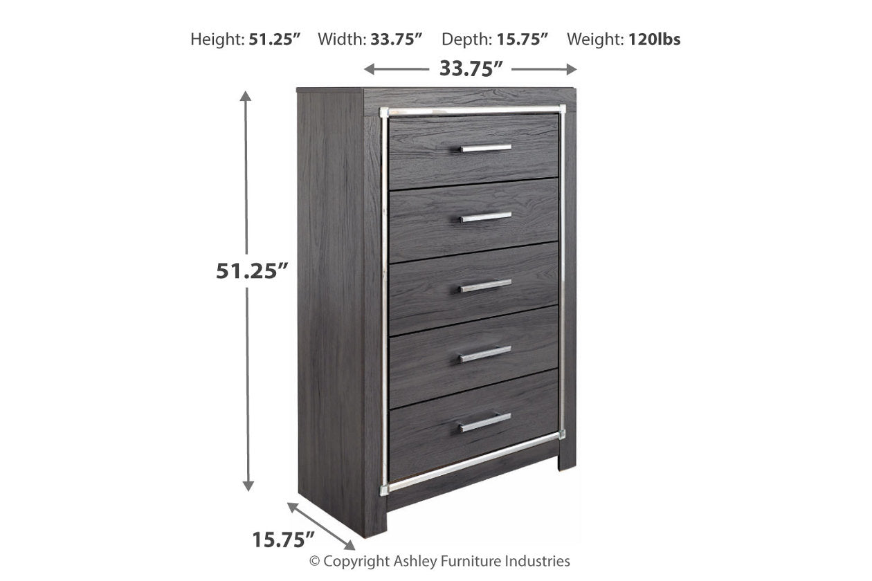 Lodanna Gray Chest of Drawers - B214-46 - Luna Furniture - Dallas Store