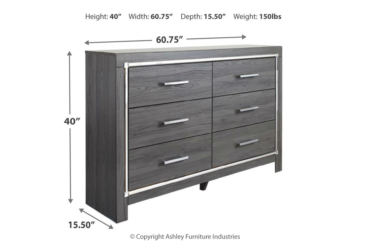 Lodanna Gray Dresser - B214-31 - Luna Furniture - Dallas Store