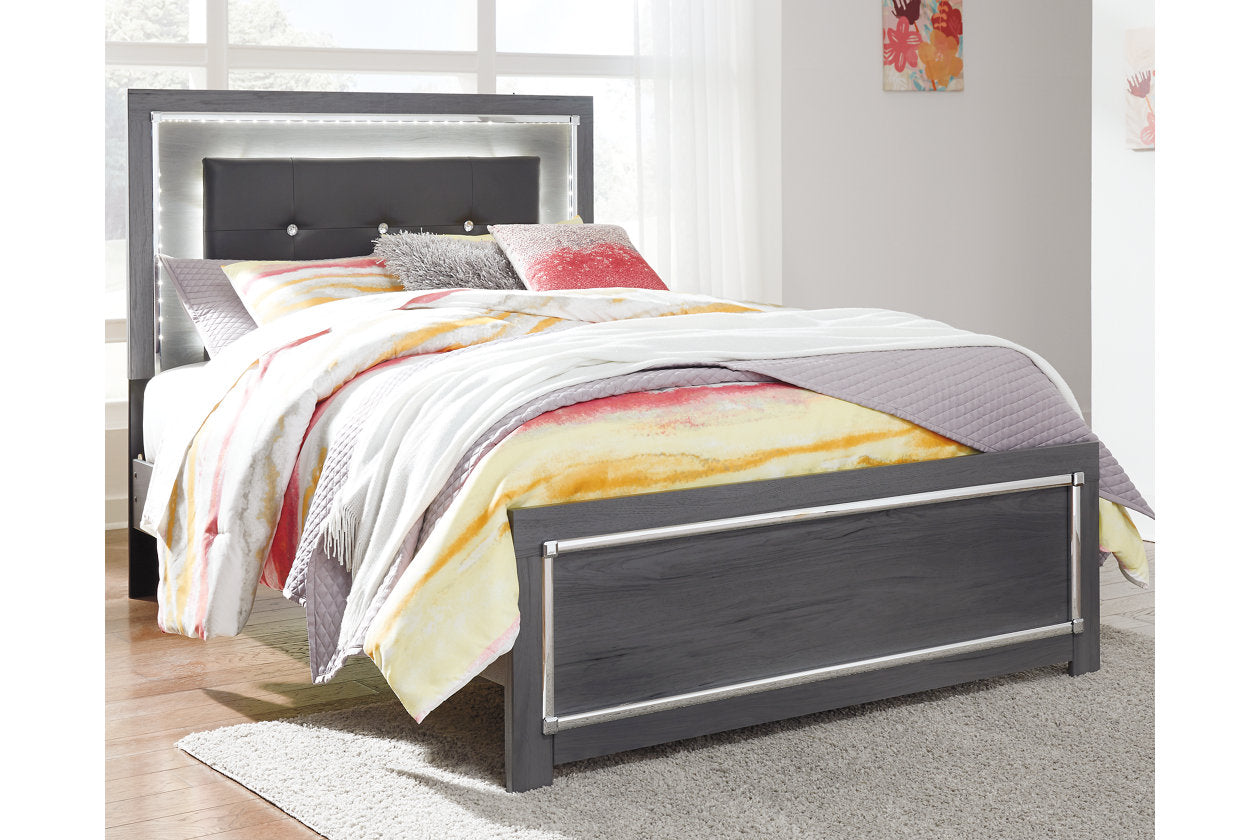 Lodanna Gray Full Panel Bed - SET | B214-84 | B214-86 | B214-87 - Luna Furniture - Dallas Store