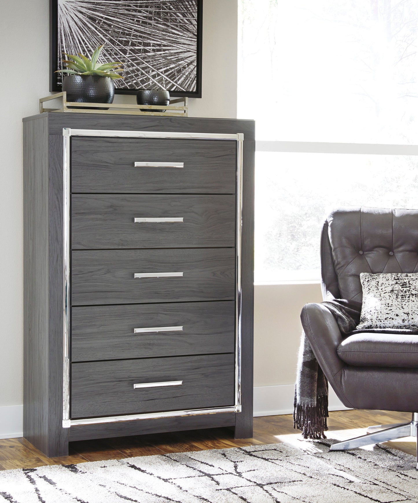 Lodanna Gray LED Footboard Storage Youth Bedroom Set - SET | B214-84S | B214-86 | B214-87 | B214-31 | B214-36 | B214-92 | B214-46 - Luna Furniture - Dallas Store