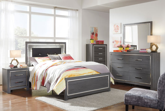 Lodanna Gray LED Panel Youth Bedroom Set - SET | B214-84 | B214-86 | B214-87 | B214-31 | B214-36 | B214-92 - Luna Furniture - Dallas Store