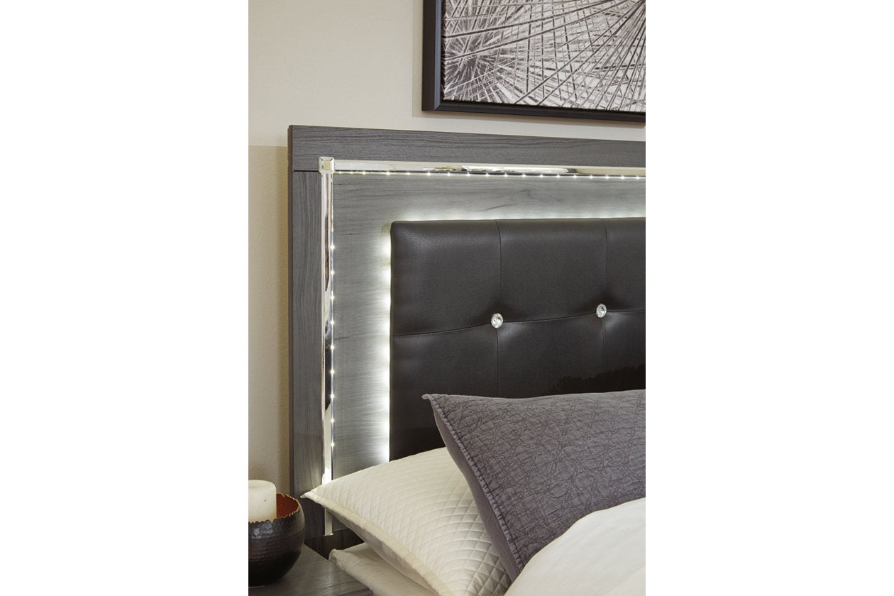 Lodanna Gray Queen Panel Bed with 2 Storage Drawers - SET | B214-54S | B214-57 | B214-96 - Luna Furniture - Dallas Store