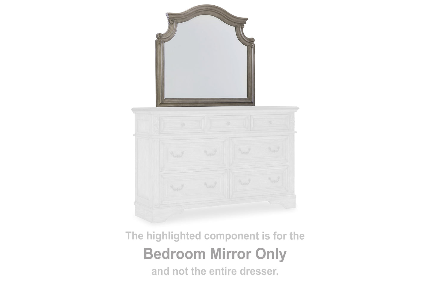 Lodenbay Antique Gray Bedroom Mirror (Mirror Only) - B751-36 - Luna Furniture - Dallas Store