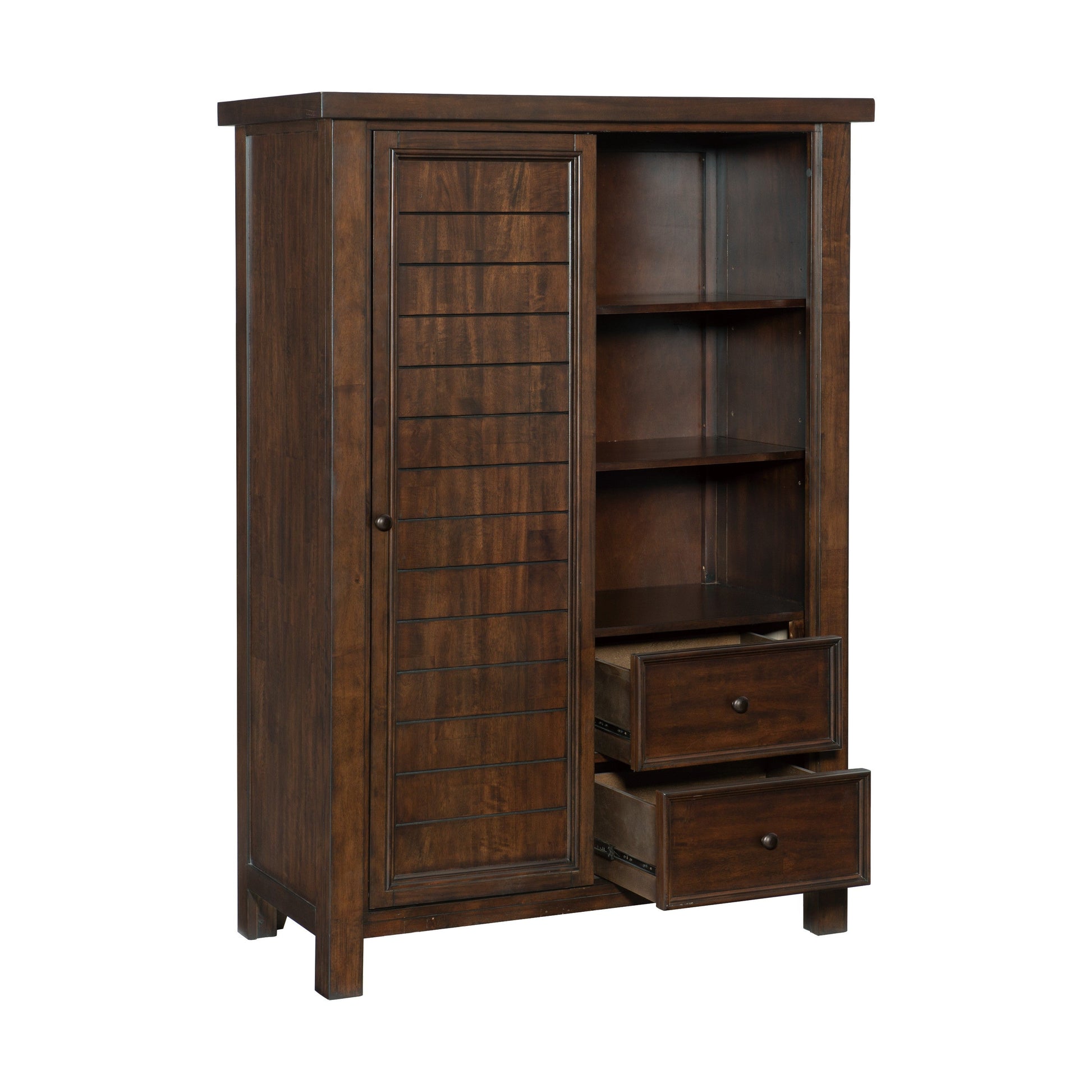 Logandale Brown Wardrobe - 1559-10 - Luna Furniture - Dallas Store