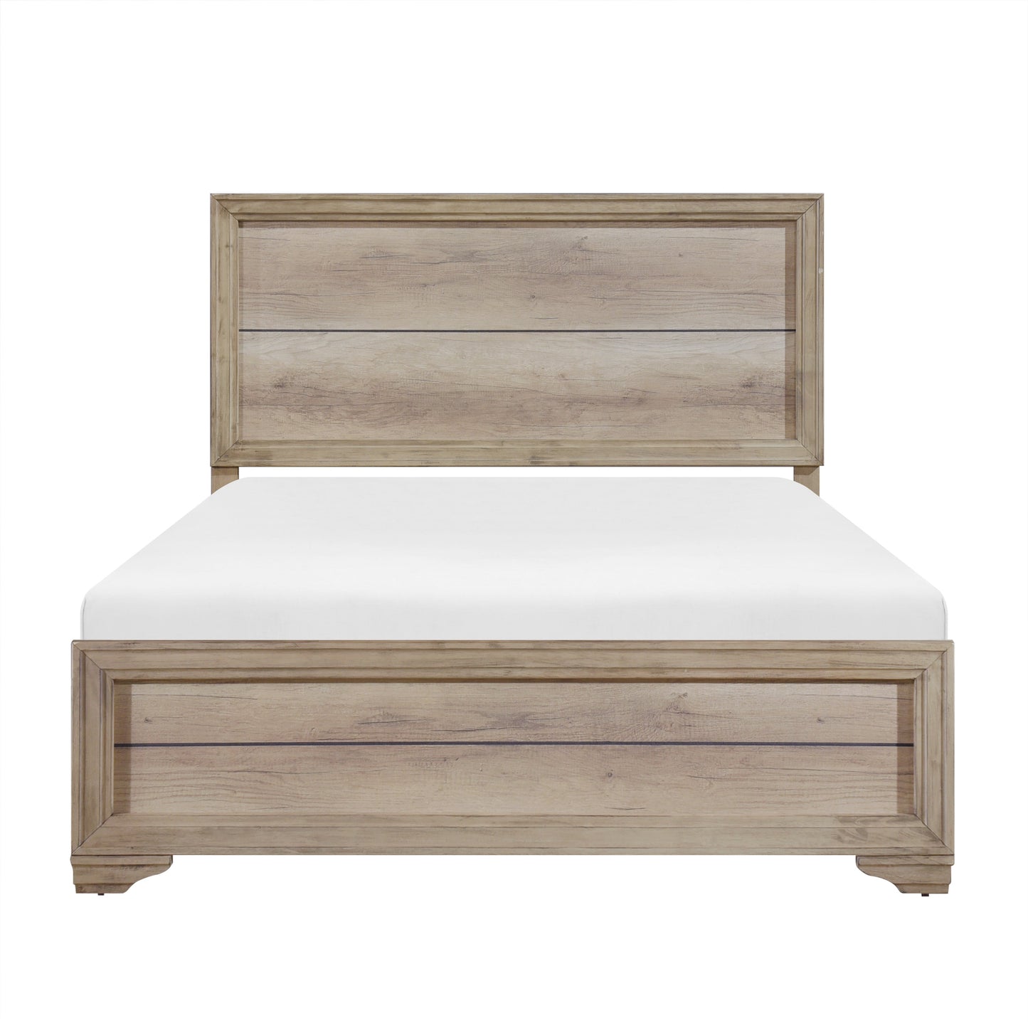 Lonan Rustic King Panel Bed - SET | 1955K-1 | 1955-3 - Luna Furniture - Dallas Store