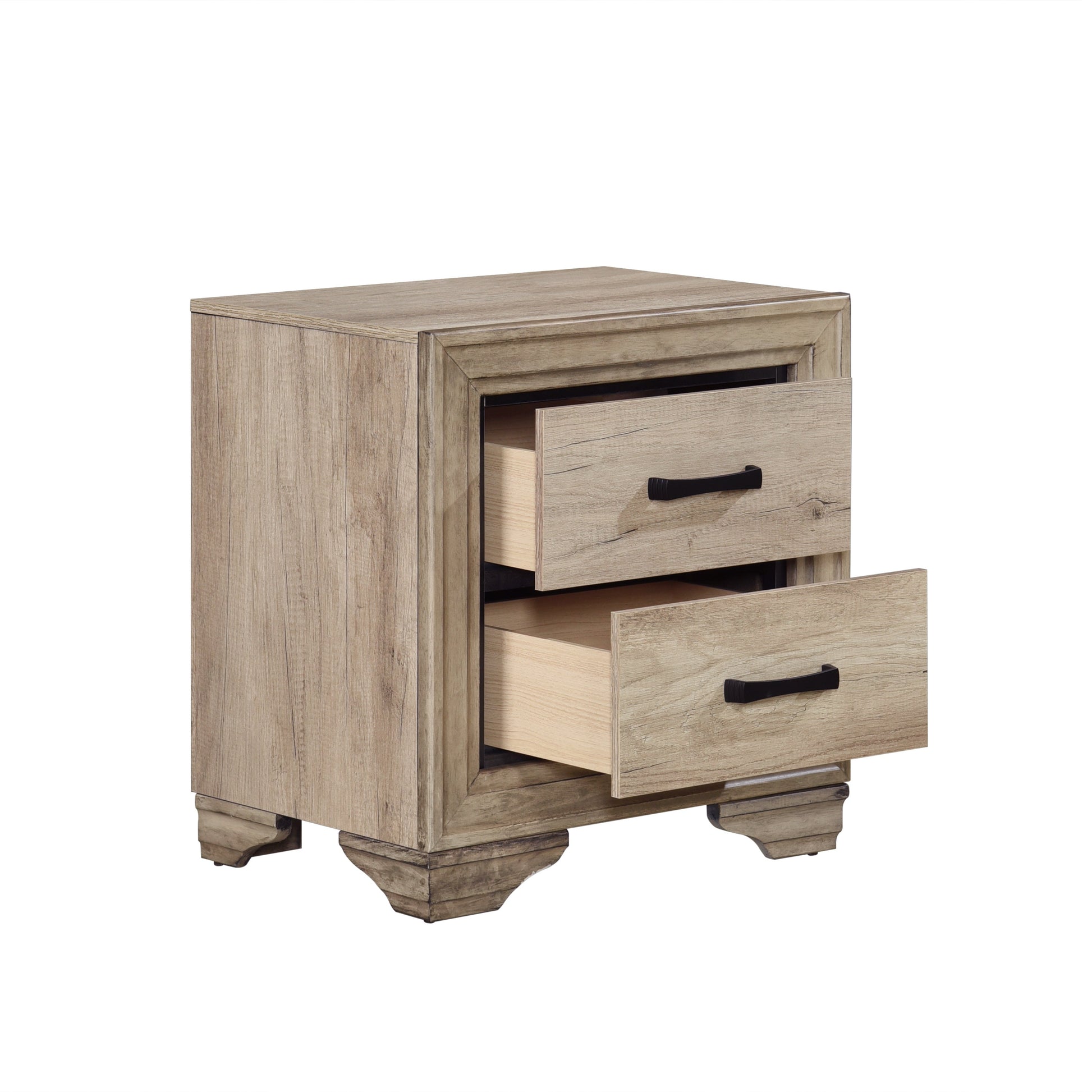 Lonan Rustic Panel Bedroom Set - SET | 1955-3 | 1955-5 | 1955-6 | 1955-4 | 1955-9 | 1955K-1 - Luna Furniture - Dallas Store