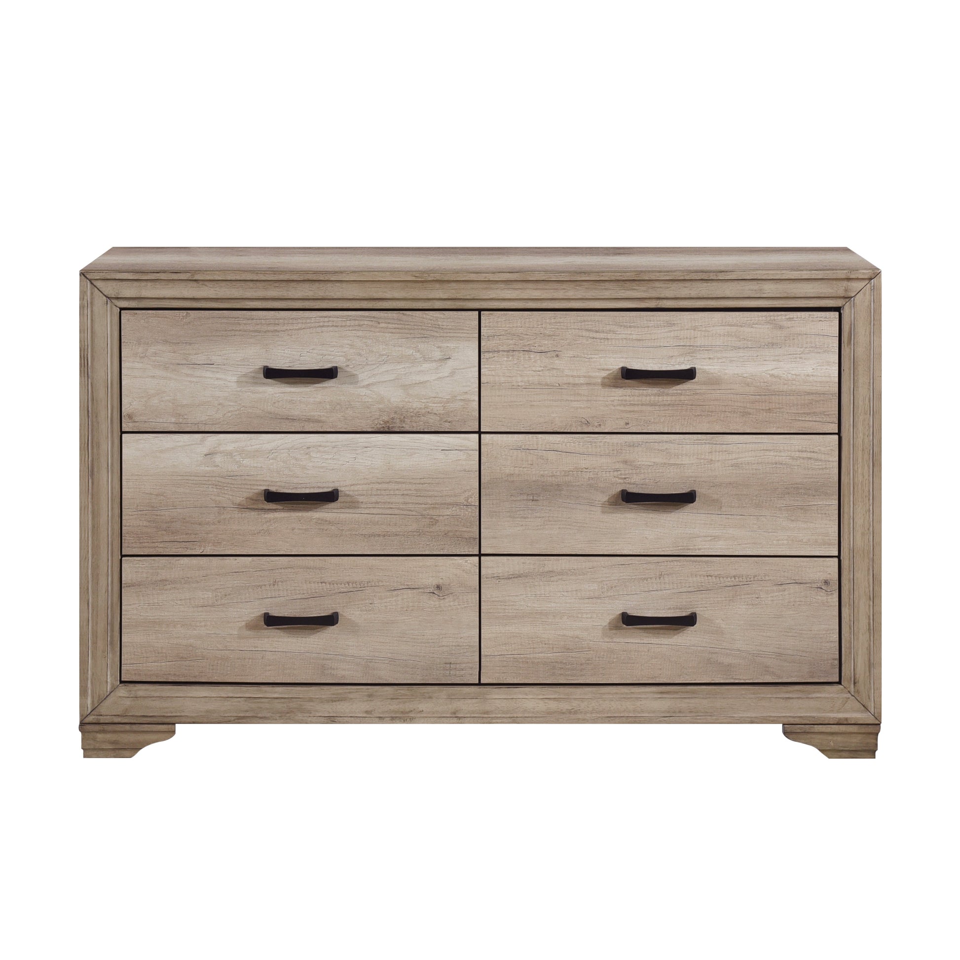 Lonan Rustic Panel Bedroom Set - SET | 1955-3 | 1955-5 | 1955-6 | 1955-4 | 1955-9 | 1955K-1 - Luna Furniture - Dallas Store