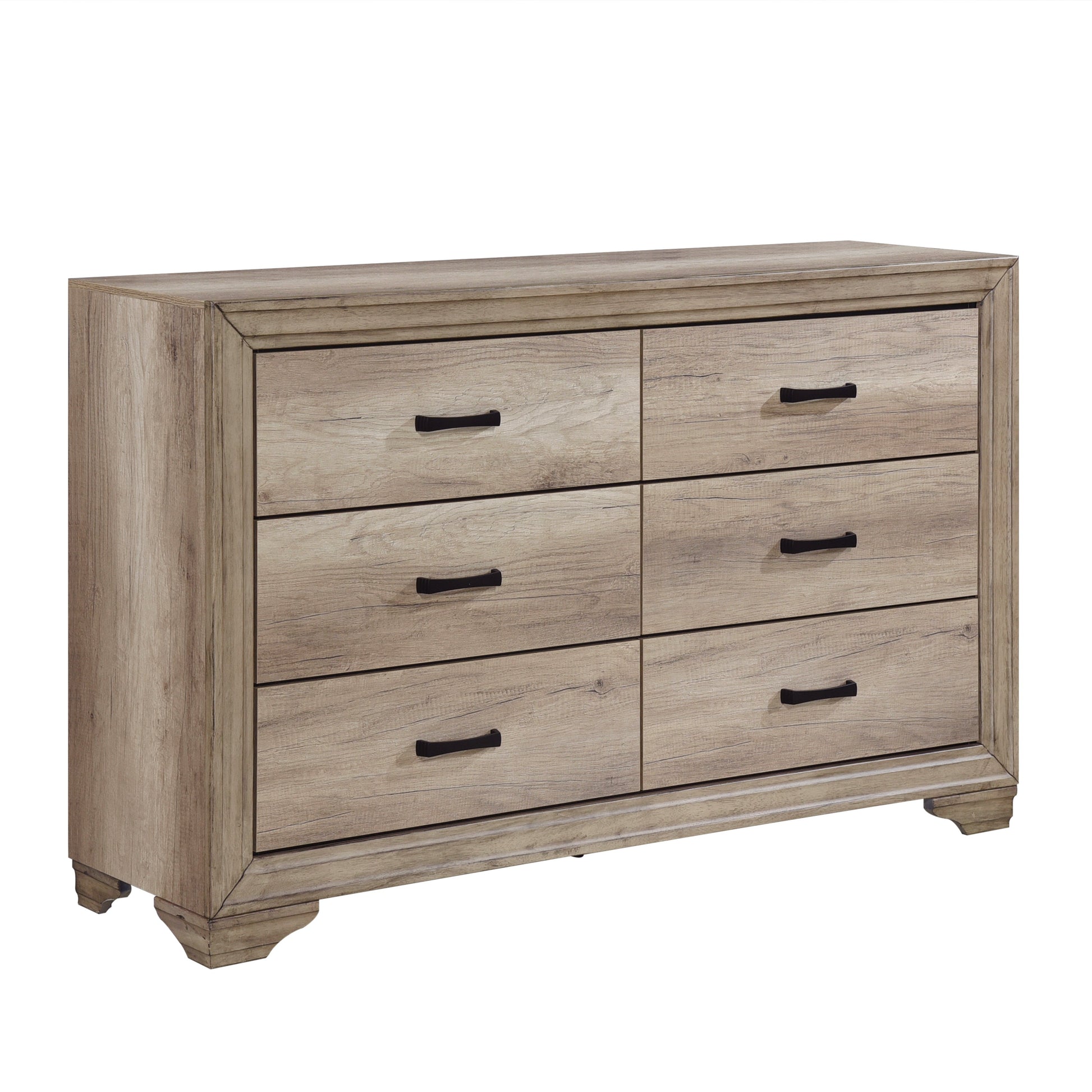 Lonan Rustic Panel Bedroom Set - SET | 1955-3 | 1955-5 | 1955-6 | 1955-4 | 1955-9 | 1955K-1 - Luna Furniture - Dallas Store