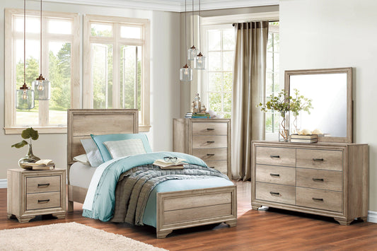 Lonan Rustic Panel Youth Bedroom Set - SET | 1955-5 | 1955-6 | 1955-4 | 1955-9 | 1955F-1 | 1955T-3 - Luna Furniture - Dallas Store