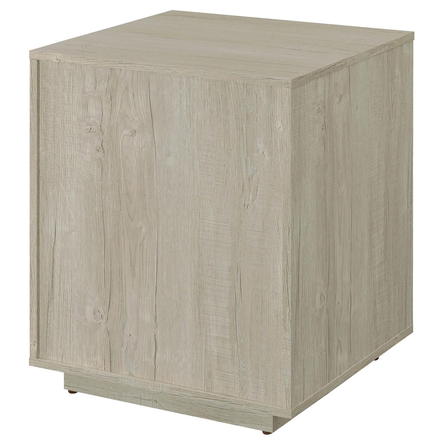 Loomis 3-Drawer Square File Cabinet Whitewashed Gray - 805882 - Luna Furniture - Dallas Store