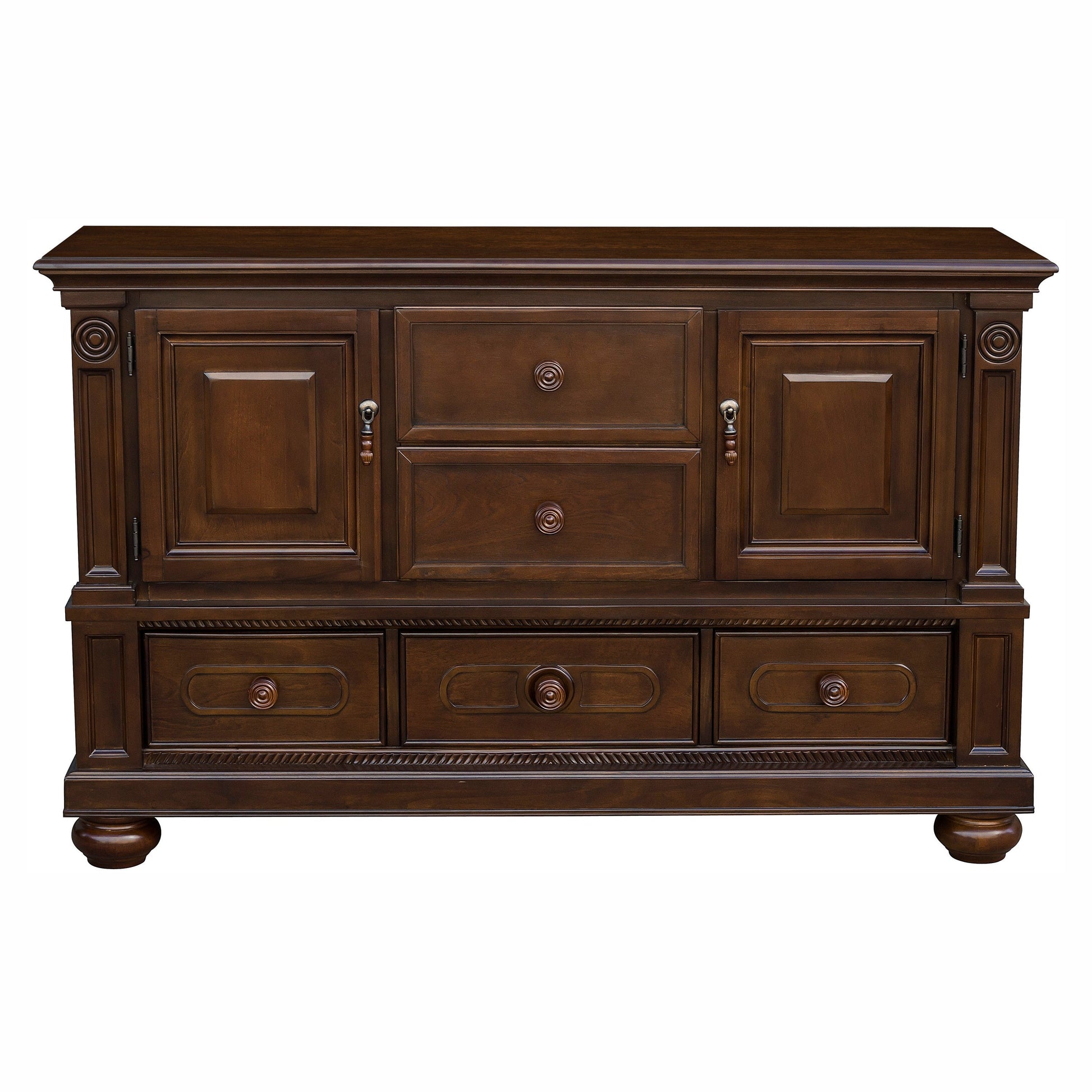 Lordsburg Brown Chery Buffet - 5473-55 - Luna Furniture - Dallas Store