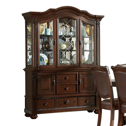 Lordsburg Brown Chery Buffet & Hutch - SET | 5473-55 | 5473-50 - Luna Furniture - Dallas Store