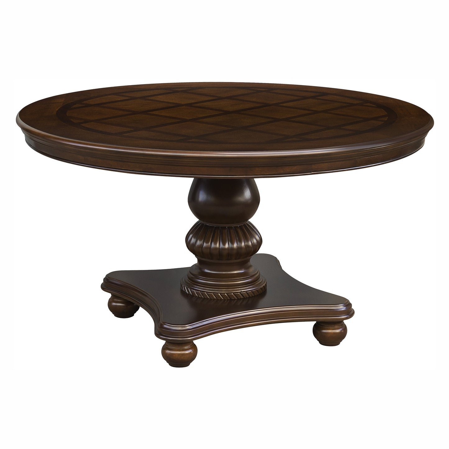 Lordsburg Brown Chery Round Dining Set - SET | 5473-54 | 5473-54B | 5473S(2) - Luna Furniture - Dallas Store