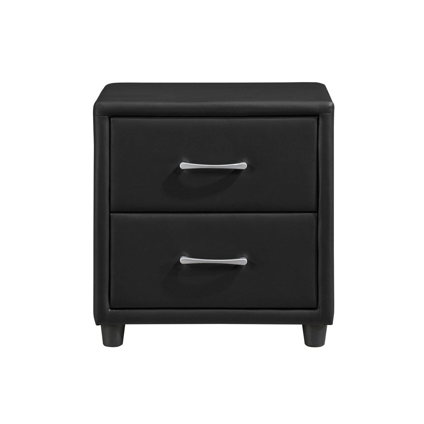 Lorenzi Black Upholstered Platform Bedroom Set - SET | 2220-5 | 2220-6 | 2220-4 | 2220-9 | 2220K-1EK | 2220K-3EK - Luna Furniture - Dallas Store