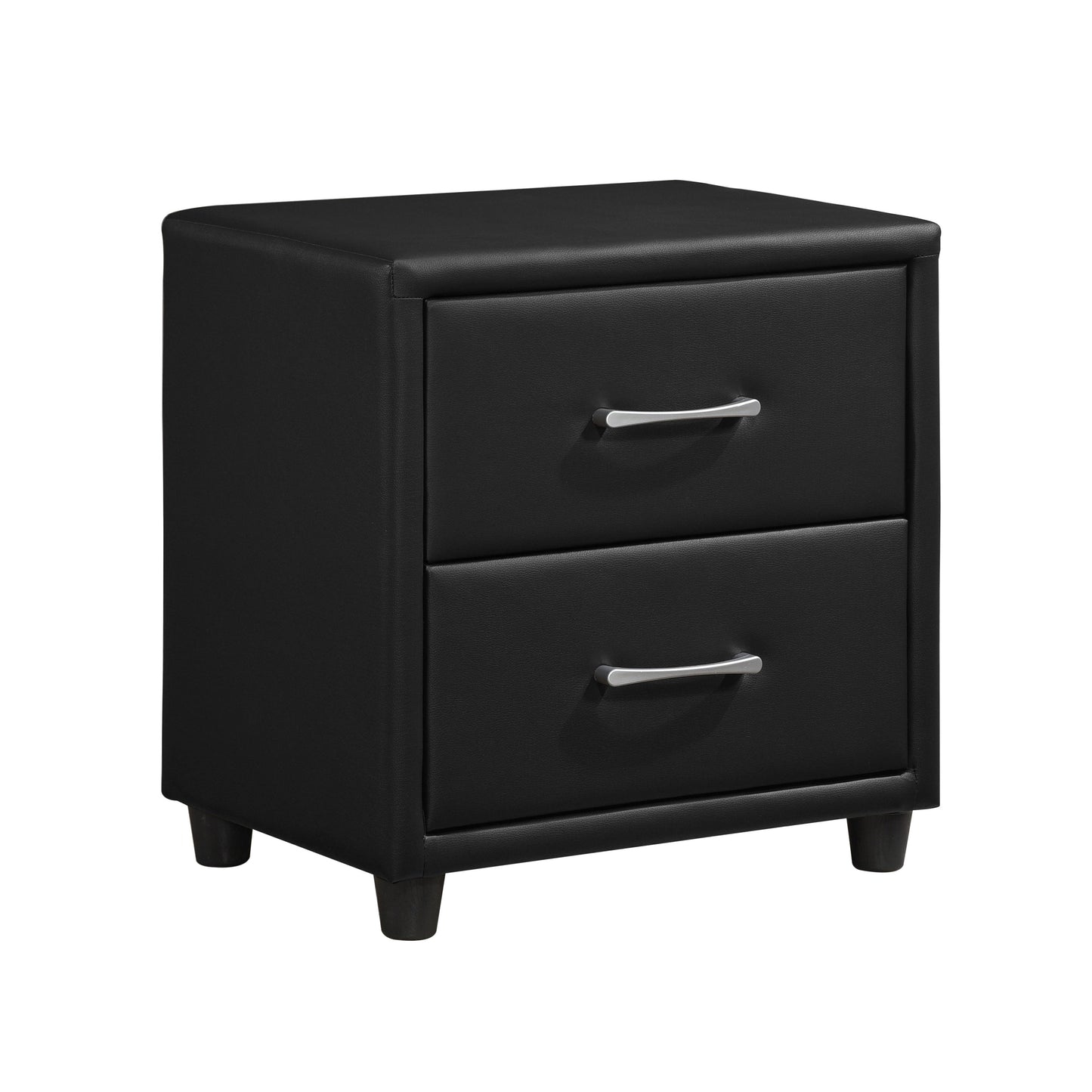 Lorenzi Black Upholstered Platform Bedroom Set - SET | 2220-5 | 2220-6 | 2220-4 | 2220-9 | 2220K-1EK | 2220K-3EK - Luna Furniture - Dallas Store