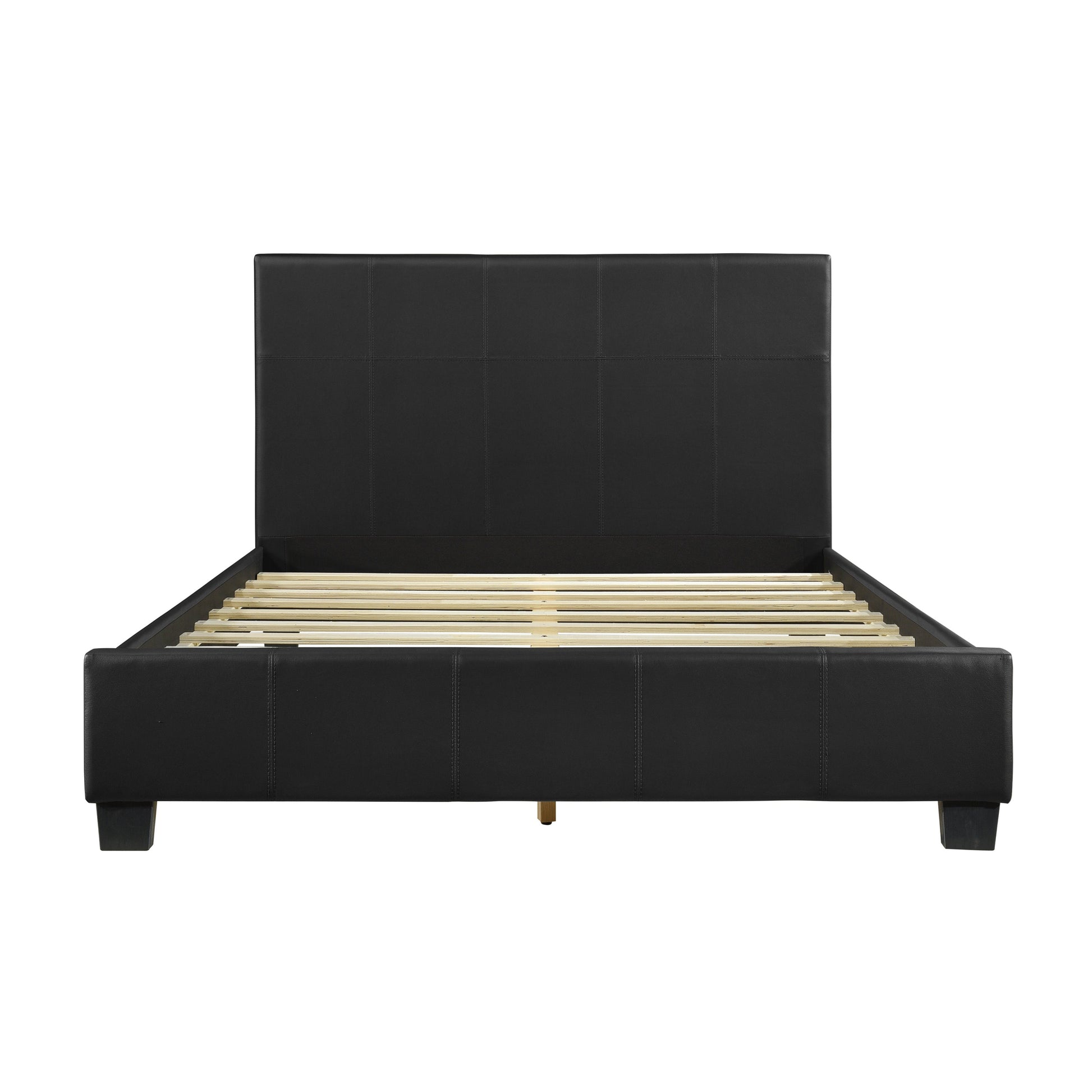 Lorenzi Black Upholstered Platform Youth Bedroom Set - SET | 2220-5 | 2220-6 | 2220-4 | 2220-9 | 2220F-1 | 2220F-3 - Luna Furniture - Dallas Store